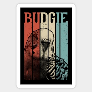 80s Retro Vintage Budgie Sticker